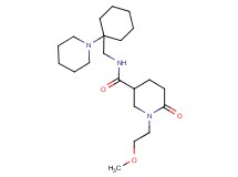 1-(2-methoxyethyl)-6-oxo-N-{[1-(1-piperidinyl)cyclohexyl]methyl}-3-piperidinecarboxamide