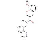 8-methoxy-N-methyl-N-(8-quinolinylmethyl)-3-chromanecarboxamide