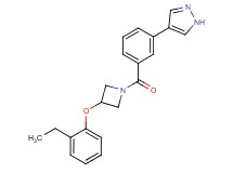 4-(3-{[3-(2-ethylphenoxy)azetidin-1-yl]carbonyl}phenyl)-1H-pyrazole