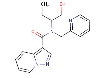 N-[1-(hydroxymethyl)propyl]-N-(pyridin-2-ylmethyl)pyrazolo[1,5-a]pyridine-3-carboxamide