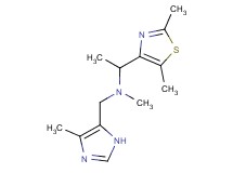 1-(2,5-dimethyl-1,3-thiazol-4-yl)-N-methyl-N-[(4-methyl-1H-imidazol-5-yl)methyl]ethanamine