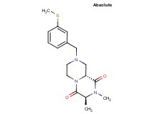 (3S,9aR)-2,3-dimethyl-8-[3-(methylthio)benzyl]tetrahydro-2H-pyrazino[1,2-a]pyrazine-1,4(3H,6H)-dione