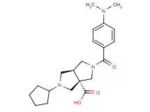 (3aS*,6aS*)-2-cyclopentyl-5-[4-(dimethylamino)benzoyl]hexahydropyrrolo[3,4-c]pyrrole-3a(1H)-carboxylic acid