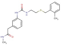 N-methyl-2-(3-{[({2-[(2-methylbenzyl)thio]ethyl}amino)carbonyl]amino}phenyl)acetamide