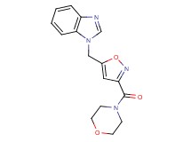 1-{[3-(4-morpholinylcarbonyl)-5-isoxazolyl]methyl}-1H-benzimidazole