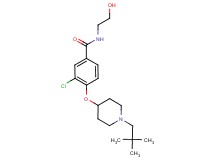 3-chloro-4-{[1-(2,2-dimethylpropyl)piperidin-4-yl]oxy}-N-(2-hydroxyethyl)benzamide