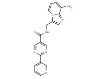 N-[(8-methylimidazo[1,2-a]pyridin-3-yl)methyl]-2-pyridin-3-ylpyrimidine-5-carboxamide