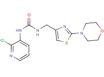 N-(2-chloropyridin-3-yl)-N'-[(2-morpholin-4-yl-1,3-thiazol-4-yl)methyl]urea