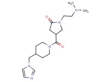 1-[2-(dimethylamino)ethyl]-4-{[4-(1H-imidazol-1-ylmethyl)piperidin-1-yl]carbonyl}pyrrolidin-2-one