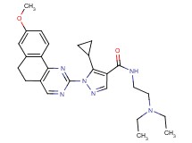5-cyclopropyl-N-[2-(diethylamino)ethyl]-1-(8-methoxy-5,6-dihydrobenzo[h]quinazolin-2-yl)-1H-pyrazole-4-carboxamide