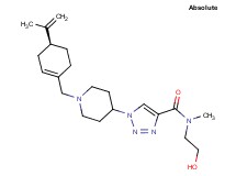 N-(2-hydroxyethyl)-1-(1-{[(4S)-4-isopropenyl-1-cyclohexen-1-yl]methyl}-4-piperidinyl)-N-methyl-1H-1,2,3-triazole-4-carboxamide