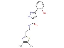N-[2-(4,5-dimethyl-1,3-thiazol-2-yl)ethyl]-3-(2-hydroxyphenyl)-1H-pyrazole-5-carboxamide
