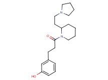 3-{3-oxo-3-[2-(2-pyrrolidin-1-ylethyl)piperidin-1-yl]propyl}phenol