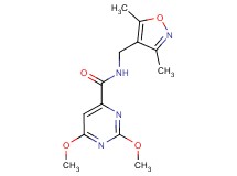 N-[(3,5-dimethylisoxazol-4-yl)methyl]-2,6-dimethoxypyrimidine-4-carboxamide