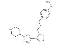 4-(4-{1-[3-(4-methoxyphenyl)propyl]-1H-imidazol-2-yl}-1H-1,2,3-triazol-1-yl)piperidine hydrochloride