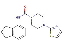 N-(2,3-dihydro-1H-inden-4-yl)-4-(1,3-thiazol-2-yl)piperazine-1-carboxamide
