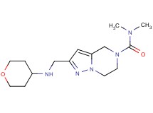 N,N-dimethyl-2-[(tetrahydro-2H-pyran-4-ylamino)methyl]-6,7-dihydropyrazolo[1,5-a]pyrazine-5(4H)-carboxamide