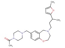 7-[(4-acetyl-1-piperazinyl)methyl]-4-[3-(5-methyl-2-furyl)butyl]-2,3,4,5-tetrahydro-1,4-benzoxazepine
