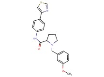 1-(3-methoxybenzyl)-N-[4-(1,3-thiazol-4-yl)phenyl]prolinamide