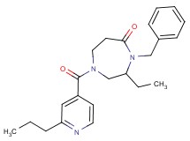4-benzyl-3-ethyl-1-(2-propylisonicotinoyl)-1,4-diazepan-5-one