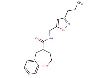 N-[(3-propylisoxazol-5-yl)methyl]-2,3,4,5-tetrahydro-1-benzoxepine-4-carboxamide