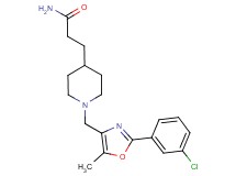 3-(1-{[2-(3-chlorophenyl)-5-methyl-1,3-oxazol-4-yl]methyl}piperidin-4-yl)propanamide