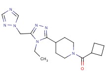 1-(cyclobutylcarbonyl)-4-[4-ethyl-5-(1H-1,2,4-triazol-1-ylmethyl)-4H-1,2,4-triazol-3-yl]piperidine