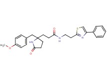 3-[2-(4-methoxybenzyl)-5-oxo-2-pyrrolidinyl]-N-[2-(4-phenyl-1,3-thiazol-2-yl)ethyl]propanamide