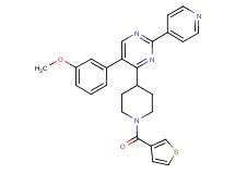 5-(3-methoxyphenyl)-2-(4-pyridinyl)-4-[1-(3-thienylcarbonyl)-4-piperidinyl]pyrimidine