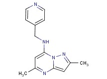 2,5-dimethyl-N-(4-pyridinylmethyl)pyrazolo[1,5-a]pyrimidin-7-amine