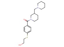 2-[(4-{[3-(1-piperidinylmethyl)-1-piperidinyl]carbonyl}phenyl)thio]ethanol