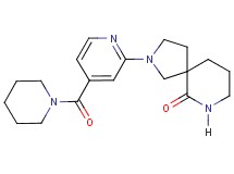 2-[4-(1-piperidinylcarbonyl)-2-pyridinyl]-2,7-diazaspiro[4.5]decan-6-one