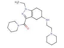 1-ethyl-3-(1-piperidinylcarbonyl)-N-[2-(1-piperidinyl)ethyl]-4,5,6,7-tetrahydro-1H-indazol-5-amine