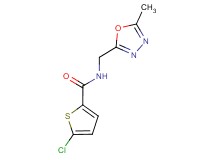 5-chloro-N-[(5-methyl-1,3,4-oxadiazol-2-yl)methyl]thiophene-2-carboxamide