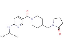 1-[(1-{[6-(isopropylamino)-3-pyridinyl]carbonyl}-4-piperidinyl)methyl]-2-pyrrolidinone