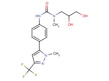 N-(2,3-dihydroxypropyl)-N-methyl-N'-{4-[1-methyl-3-(trifluoromethyl)-1H-pyrazol-5-yl]phenyl}urea