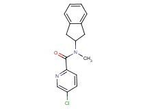 5-chloro-N-(2,3-dihydro-1H-inden-2-yl)-N-methylpyridine-2-carboxamide
