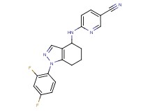 6-{[1-(2,4-difluorophenyl)-4,5,6,7-tetrahydro-1H-indazol-4-yl]amino}nicotinonitrile