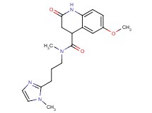 6-methoxy-N-methyl-N-[3-(1-methyl-1H-imidazol-2-yl)propyl]-2-oxo-1,2,3,4-tetrahydro-4-quinolinecarboxamide