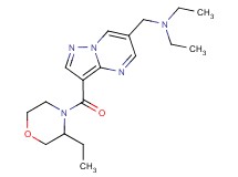 N-ethyl-N-({3-[(3-ethylmorpholin-4-yl)carbonyl]pyrazolo[1,5-a]pyrimidin-6-yl}methyl)ethanamine