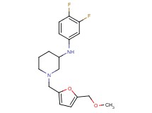 N-(3,4-difluorophenyl)-1-{[5-(methoxymethyl)-2-furyl]methyl}-3-piperidinamine
