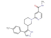 N-methyl-2-{3-[4-(4-methylphenyl)-1H-pyrazol-5-yl]piperidin-1-yl}isonicotinamide