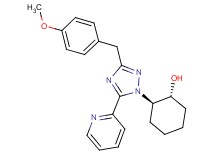 (1R*,2R*)-2-[3-(4-methoxybenzyl)-5-pyridin-2-yl-1H-1,2,4-triazol-1-yl]cyclohexanol