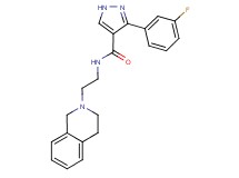 N-[2-(3,4-dihydro-2(1H)-isoquinolinyl)ethyl]-3-(3-fluorophenyl)-1H-pyrazole-4-carboxamide