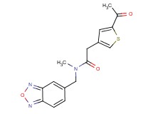 2-(5-acetyl-3-thienyl)-N-(2,1,3-benzoxadiazol-5-ylmethyl)-N-methylacetamide