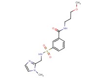 N-(3-methoxypropyl)-3-({[(1-methyl-1H-imidazol-2-yl)methyl]amino}sulfonyl)benzamide