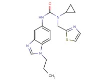 N-cyclopropyl-N'-(1-propyl-1H-benzimidazol-5-yl)-N-(1,3-thiazol-2-ylmethyl)urea