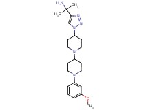 (1-{1-[1'-(3-methoxyphenyl)-1,4'-bipiperidin-4-yl]-1H-1,2,3-triazol-4-yl}-1-methylethyl)amine