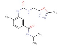 N-isopropyl-4-methyl-3-[({[(5-methyl-1,3,4-oxadiazol-2-yl)methyl]amino}carbonyl)amino]benzamide