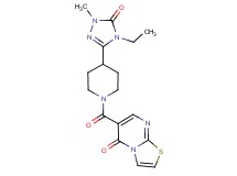 6-{[4-(4-ethyl-1-methyl-5-oxo-4,5-dihydro-1H-1,2,4-triazol-3-yl)piperidin-1-yl]carbonyl}-5H-[1,3]thiazolo[3,2-a]pyrimidin-5-one